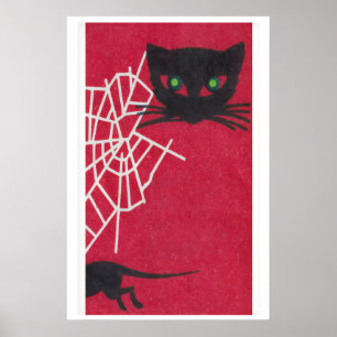 Kat en Muis - Luciferdoosje Print - Esthetische Mu