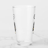 Kat en muis met tekenfilm op kaasdeeg glas (Links)