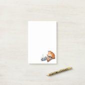 Kat- en muisspatbord voor Cartoon Post-it® Notes (Op bureau)