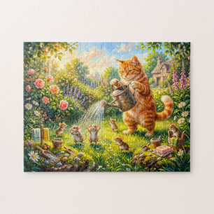 Kat en Muizen Tuin Waterpret Legpuzzel