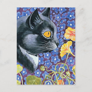 “Kat en Oost-Indische kers” door Louis Wain Briefkaart