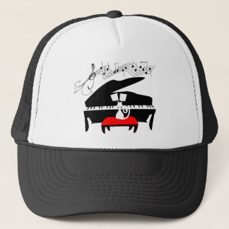 Kat en piano trucker pet