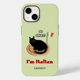 Kat en pizza Case-Mate iPhone 14 hoesje