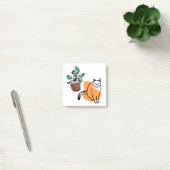 Kat en plant post-it® notes (Kantoor)