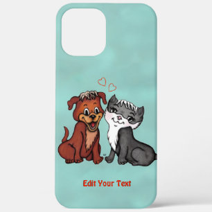 Kat en pop, Jouw tekst bewerken iPhone 12 Pro Max Hoesje
