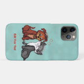 Kat en pop, Jouw tekst bewerken Case-Mate iPhone Case (Achterkant (horizontaal))