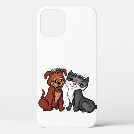 Kat en puppy Case-Mate iPhone case (Achterkant)