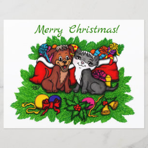 Kat en puppy, Happy XMas