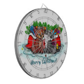 Kat en puppy, Happy XMas Dartbord (Voorkant Links)