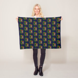 Kat en puppy, Happy XMas Fleece Deken