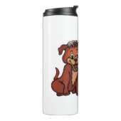 Kat en puppy thermosbeker (Gedraaid links)
