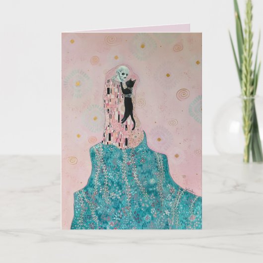 Kat en skelet kaart (Voorkant)