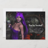  Kat en uitnodiging van Pumpkin Halloween (Voorkant)