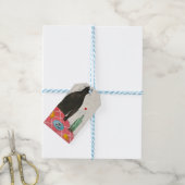 Kat en vis cadeaulabel (Met Touw)