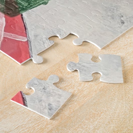 Kat en vis legpuzzel (Zijkant)