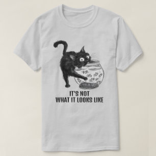 Kat en vis unisex t-shirt