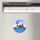 Kat en vlinder magneet (Insitu (Vaatwasser))