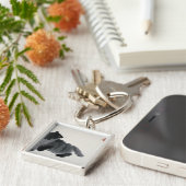 Kat en vlinder sleutelhanger (Zijkant)