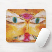 Kat en vogel - Abstracte kunst - Paul Klee Muismat (Met muis)