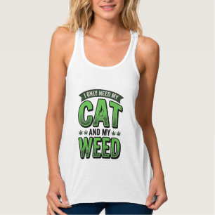 Kat En Wiet Retro Gravure T-Shirt Ontwerp_1