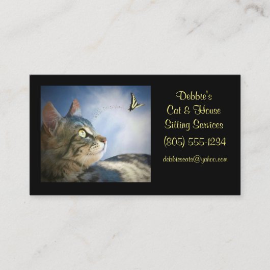 Kat- en zitplaatsen Visitekaartjes (Voorkant)