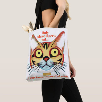 Kat-existentiële crisis van Schrodinger Draagtas