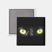 Kat Eyes, Black and Yellow Stare Magneet (Voorkant / Achterkant)