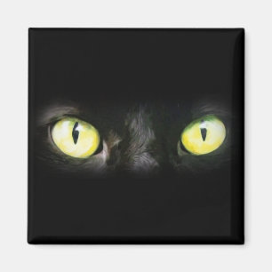 Kat Eyes, Black and Yellow Stare Magneet
