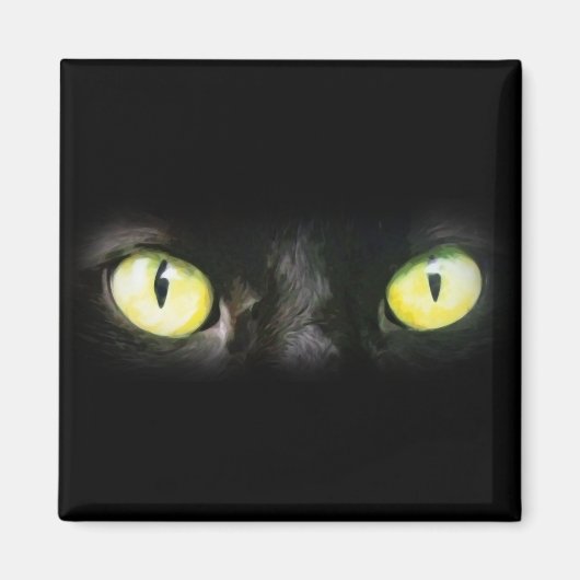 Kat Eyes, Black and Yellow Stare Magneet (Voorkant)