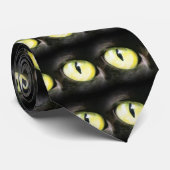 Kat Eyes, Black and Yellow Stare Stropdas (Opgerold)