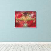 Kat-Eyes canvas afdrukken (Insitu (Houten vloer))