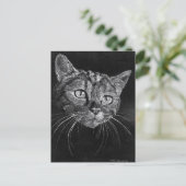 Kat Face Briefkaart (Staand voorkant)