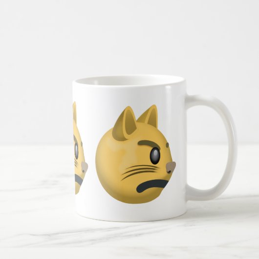 Kat Face Emoji Koffiemok (Rechts)