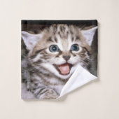 Kat-face-handdoekset Bad Handdoek (Wasdoekje)