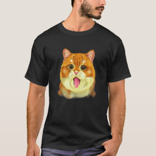 Kat Face Happy Meowentine's Day Funny Valentijn' T-shirt
