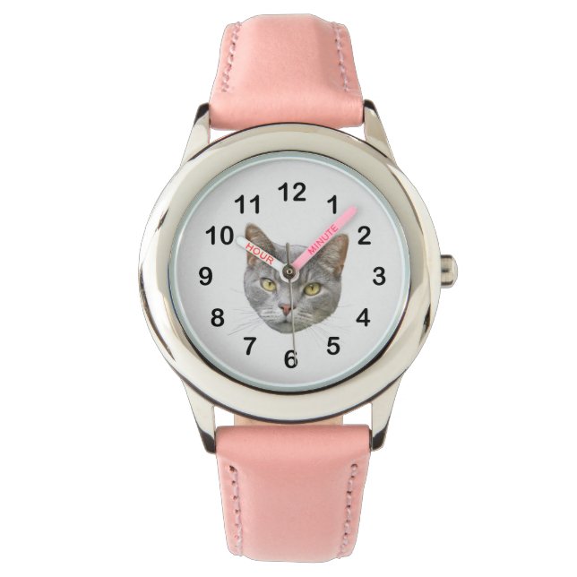 Kat Face Horloge (Voorkant)
