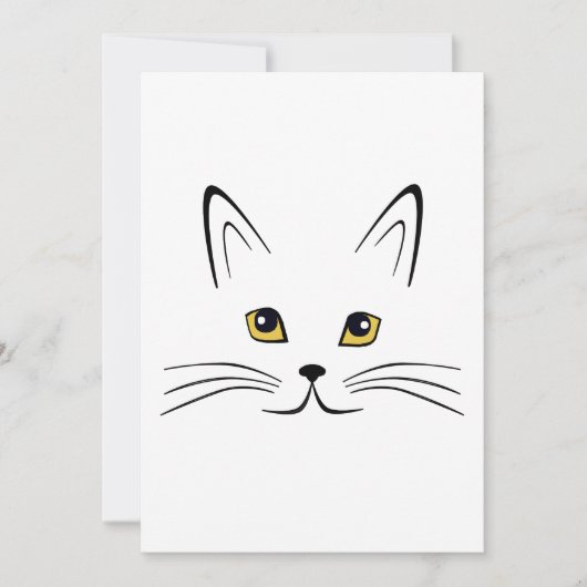 Kat Face Kaart (Voorkant)