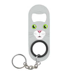 Kat Face Sleutelhanger Flessenopener