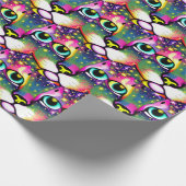 Kat Face sluit Pop kunst af Cadeaupapier (Hoek)