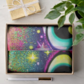 Kat Face sluit Pop kunst af Tissuepapier (Geschenk)