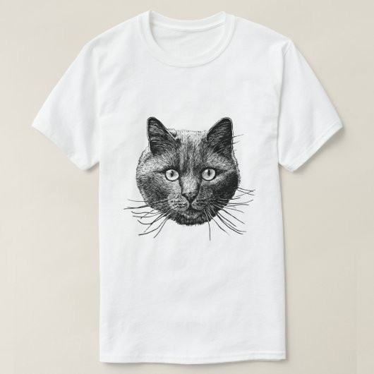 Kat Face T-shirt (Design voorkant)