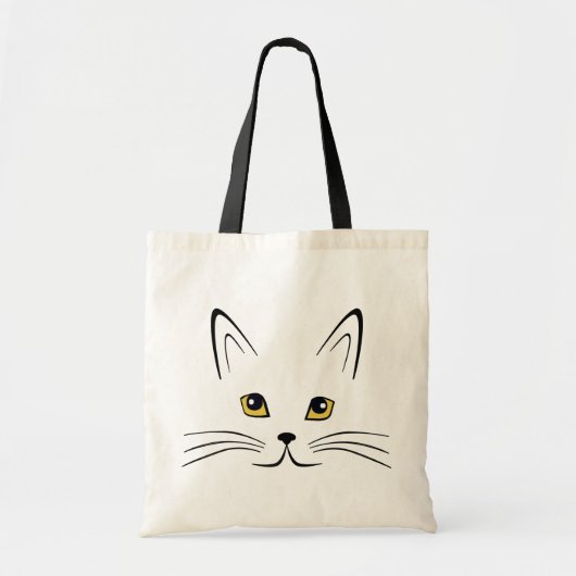 Kat Face Tote Bag (Voorkant)