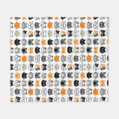 Kat faces | Kute, Funny en Annoyed Cats Fleece Deken (Voorkant (Horizontaal))