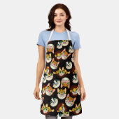 Kat faces schort (Gedragen)