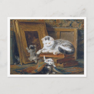 Kat Family, Henriette Ronner-Knip Briefkaart