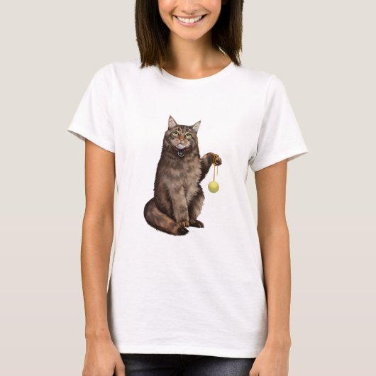 Kat Fans - Maine Coon T-shirt (Voorkant)