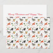 Kat Feest Chaotische Kerstmis Feestdagenkaart (Voorkant / Achterkant)