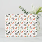 Kat Feest Chaotische Kerstmis Feestdagenkaart (Staand voorkant)