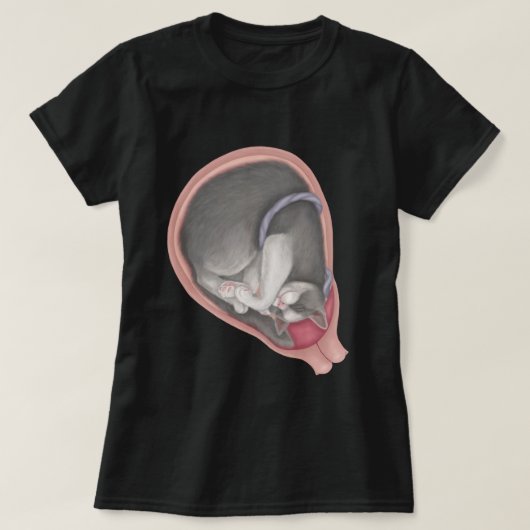 Kat Fetus T-shirt (Design voorkant)