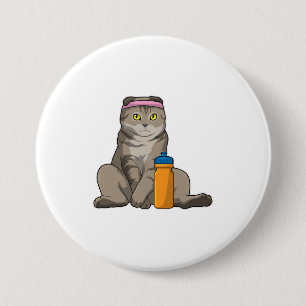 Kat Fitness Drink mok Ronde Button 7,6 Cm